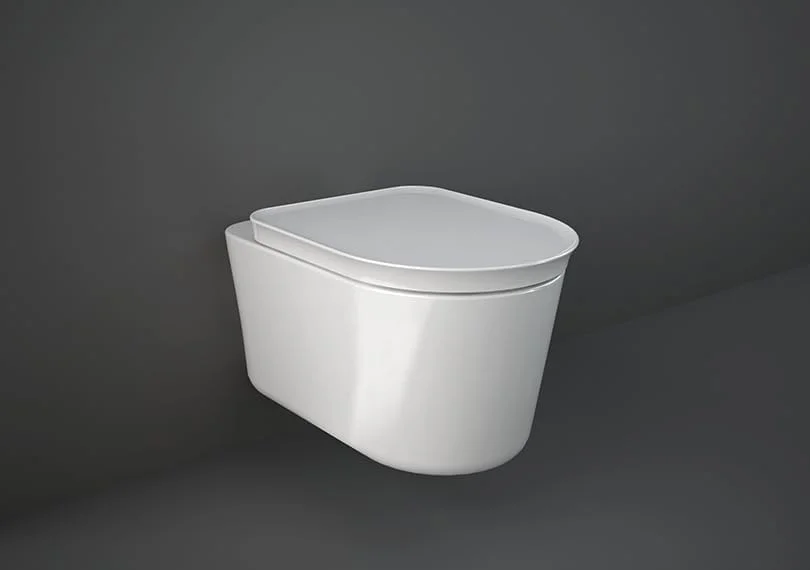 توالت فرنگی وال هنگ ریم لس RAK Ceramics Rak-Valet سفید آلپاین 560X400 میلی متر