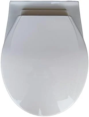 توالت فرنگی دیواری/آویز سرامیکی بلمونته با درب نشیمن - سفید