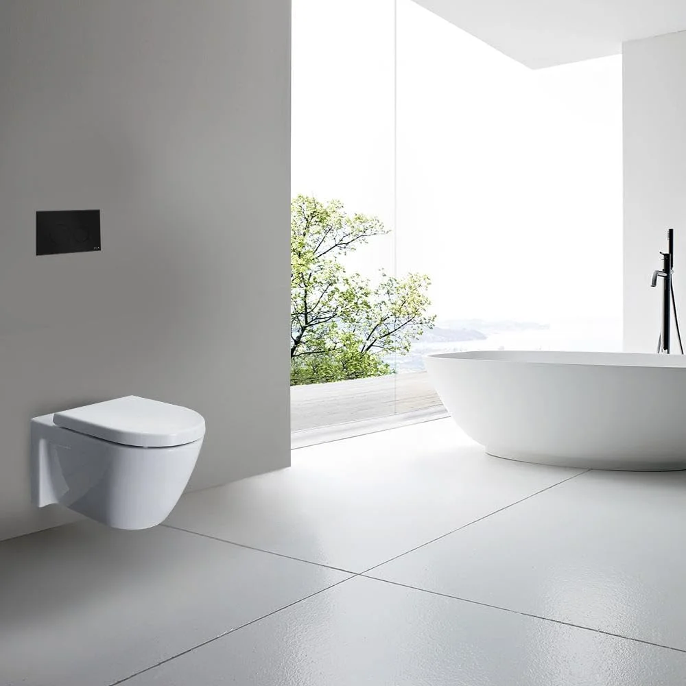 توالت فرنگی دیواری Duravit طراحی شده توسط STARCK، طول 54 سانتی متر - سفید براق