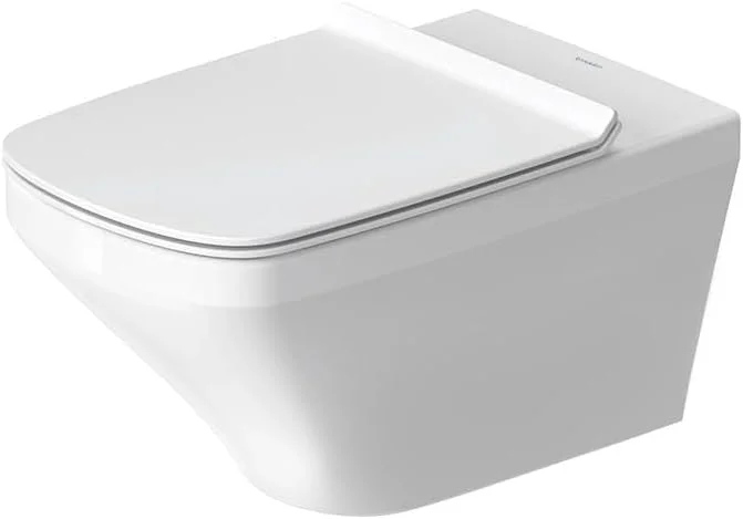 توالت فرنگی دیواری دوراویت بدون لبه 54 سانتی متر (عمق) - سفید براق