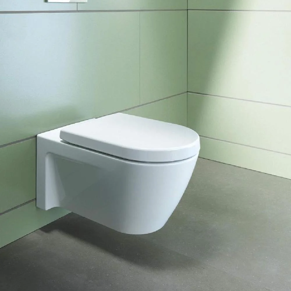 توالت فرنگی دیواری Duravit طراحی شده توسط STARCK، طول 54 سانتی متر - سفید براق