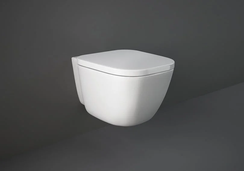توالت فرنگی دیواری بدون لبه RAK Ceramics مدل Rak-One EL13AWHA