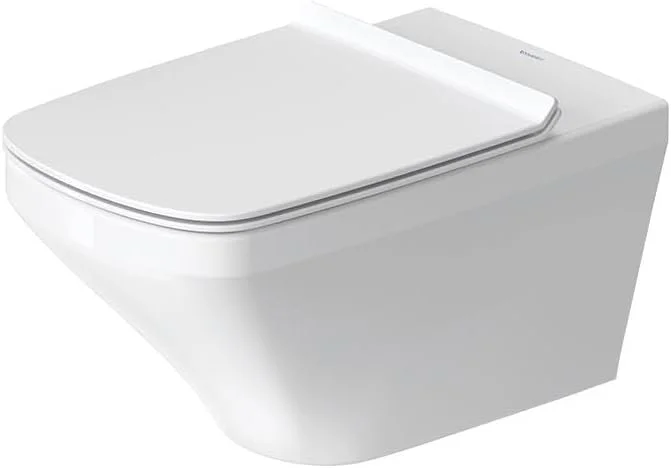 توالت فرنگی دیواری دوراویت بدون لبه 62 سانتی متر (عمق) - سفید براق