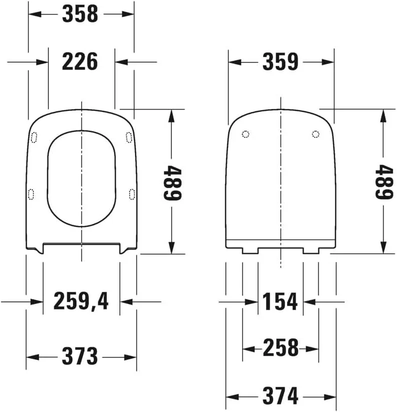 توالت فرنگی دیواری دوراویت بدون لبه 62 سانتی متر (عمق) - سفید براق توالت فرنگی دیواری دوراویت بدون لبه 62 سانتی متر (عمق) - سفید براق
