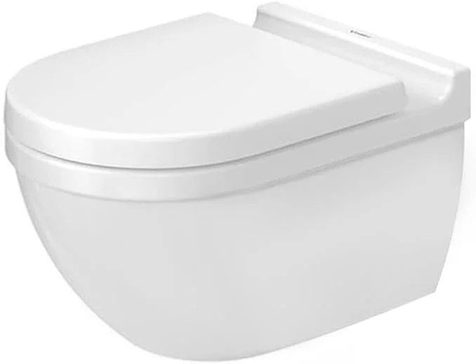 توالت فرنگی دیواری بدون لبه دوراویت - طراحی شده توسط استارک، 54 سانتی متر (عمق) - سفید براق