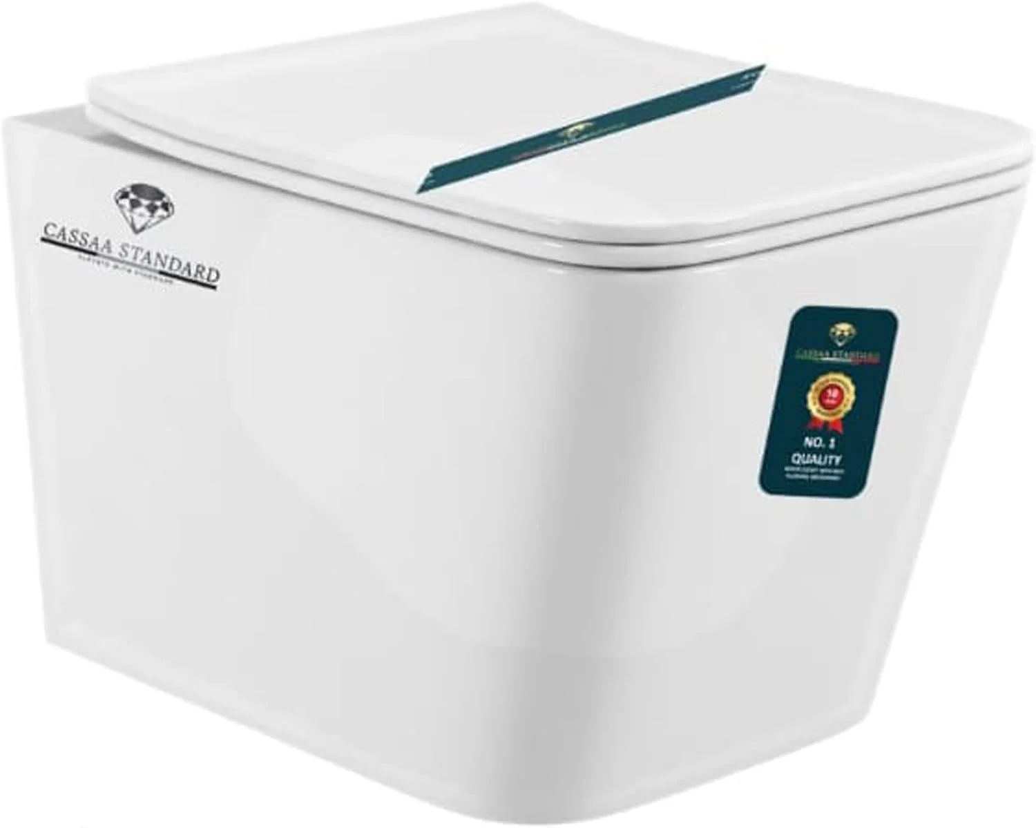 توالت فرنگی دیواری کاسا مدل استاندارد، سفید، طراحی مدرن، مناسب برای فضاهای کوچک