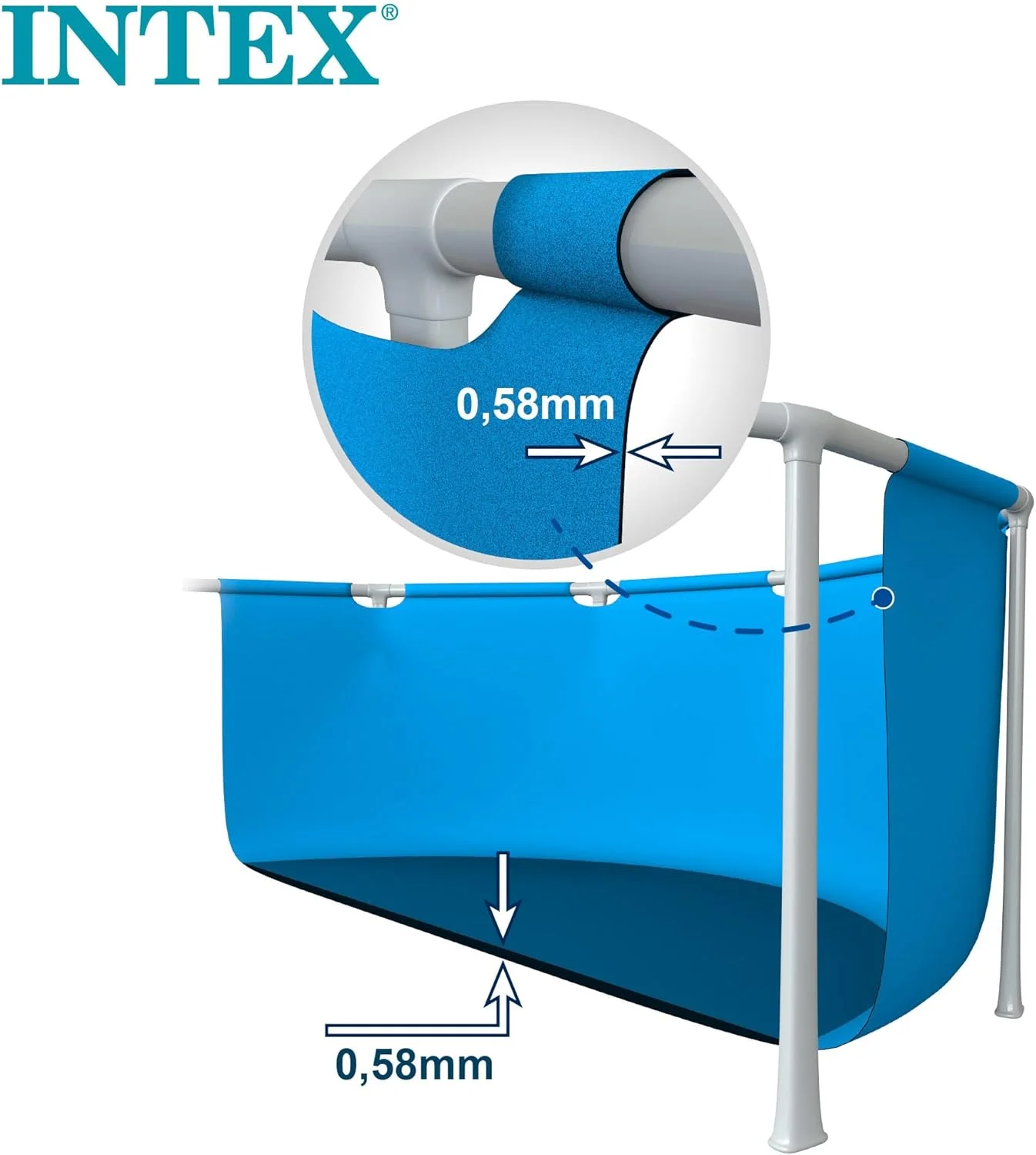 مجموعه استخر مستطیلی با قاب منشوری اینتکس به ابعاد 4 متر در 2 متر در 1.22 متر مجموعه استخر مستطیلی با قاب منشوری اینتکس به ابعاد 4 متر در 2 متر در 1.22 متر
