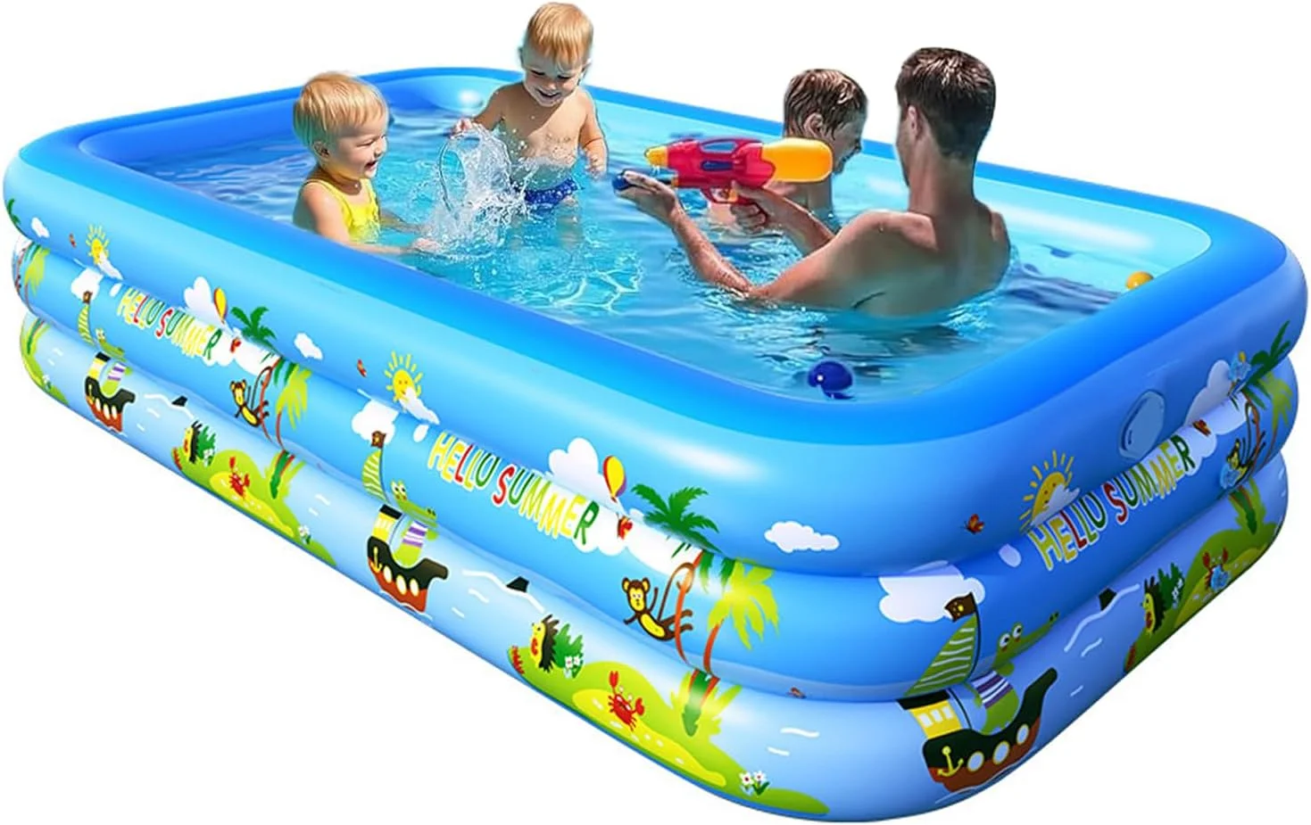 استخر بادی اوی داس برای کودکان، استخر شنای ضخیم سه لایه، استخر آب تنی برای کودکان نوپا، حیاط خلوت، باغ، استخر مهمانی آب تابستانی