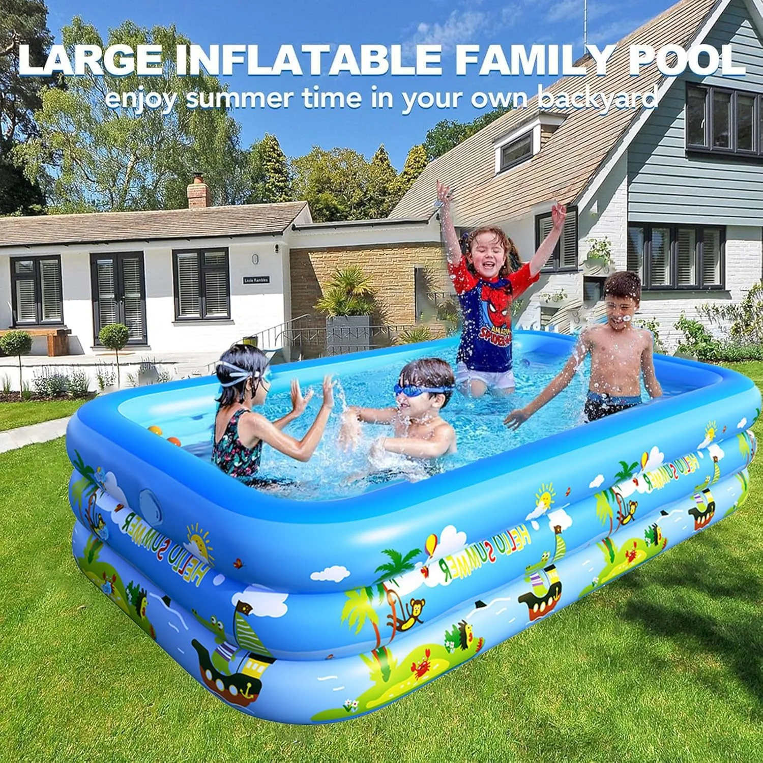 استخر بادی اوی داس برای کودکان، استخر شنای ضخیم سه لایه، استخر آب تنی برای کودکان نوپا، حیاط خلوت، باغ، استخر مهمانی آب تابستانی