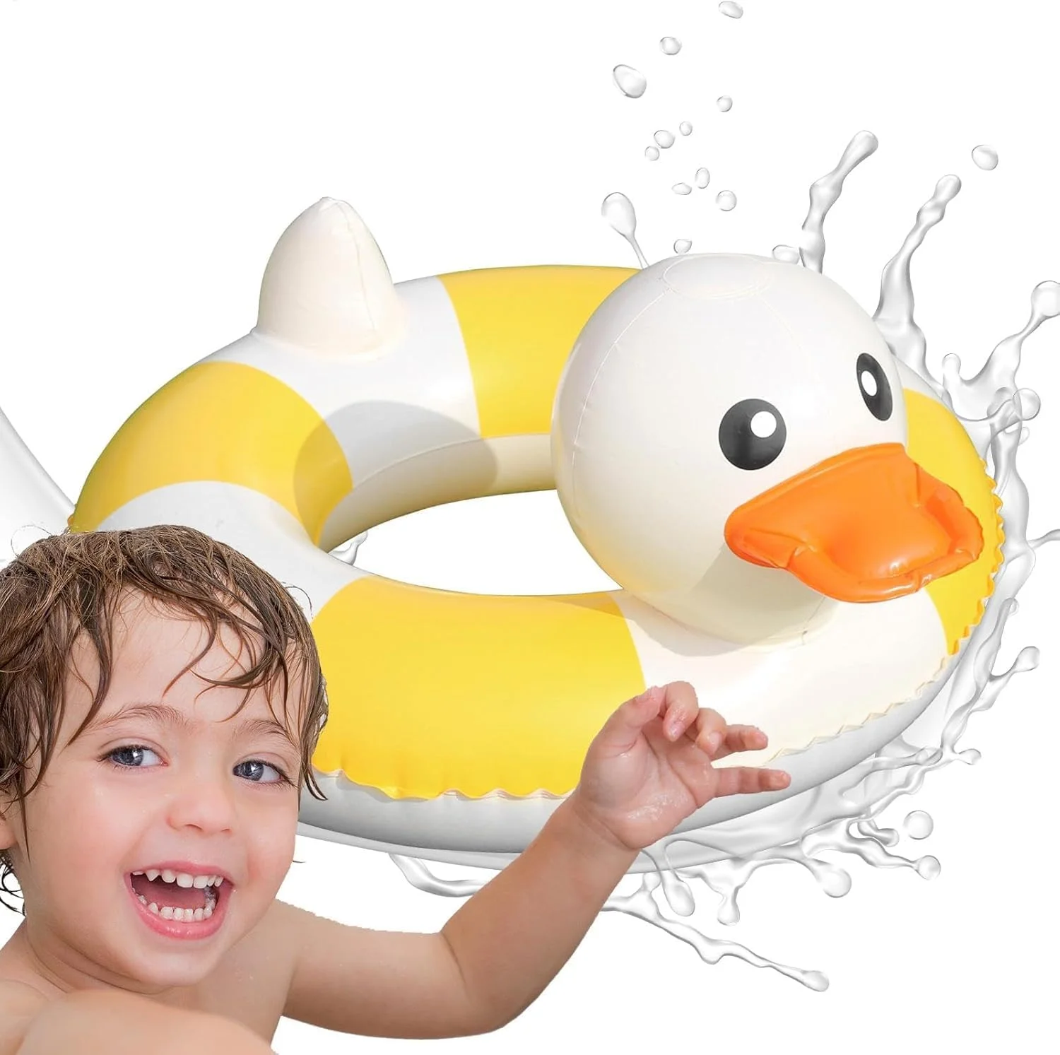حلقه شنا بادی طرح اردک - شناور بادی اردک برای کودکان | آموزش شنای استخر کودکان نوپا با پشتیبانی از کمر ایمن | حلقه شنای طرح اردک زیبا برای تفریح در ساحل و مهمانی استخر حلقه شنا بادی طرح اردک - شناور بادی اردک برای کودکان | آموزش شنای استخر کودکان نوپا با پشتیبانی از کمر ایمن | حلقه شنای طرح اردک زیبا برای تفریح در ساحل و مهمانی استخر