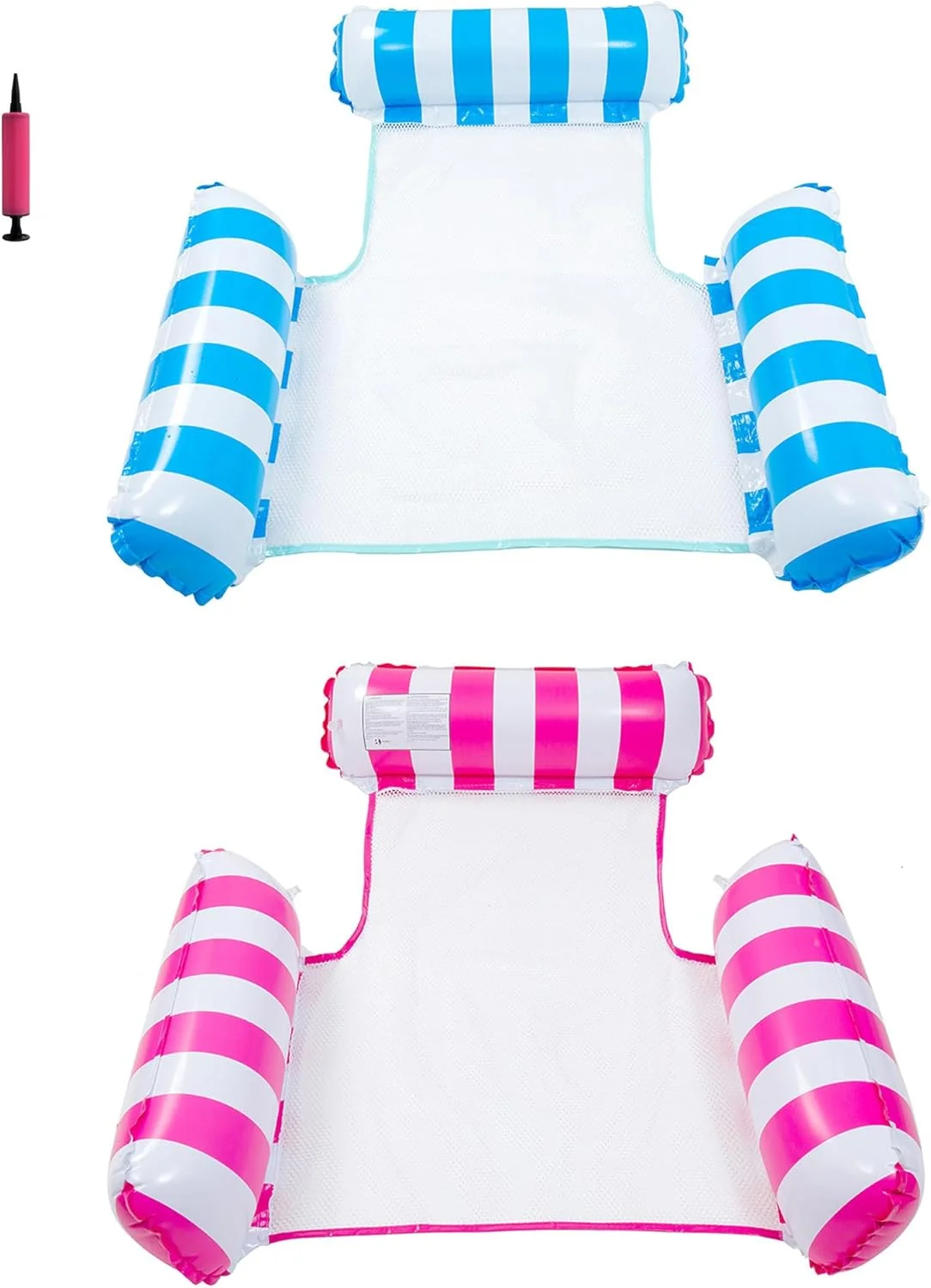 بسته 2 عددی شناور بادی استخر HOOTO، تخت آویز آبی برای بزرگسالان، تخت آویز آبی 3 لوله ای، صندلی استراحت قابل حمل مناسب برای لوازم جانبی استخر شنا در مهمانی های آبی در فضای باز تابستانی (105x120 سانتی متر) بسته 2 عددی شناور بادی استخر HOOTO، تخت آویز آبی برای بزرگسالان، تخت آویز آبی 3 لوله ای، صندلی استراحت قابل حمل مناسب برای لوازم جانبی استخر شنا در مهمانی های آبی در فضای باز تابستانی (105x120 سانتی متر)