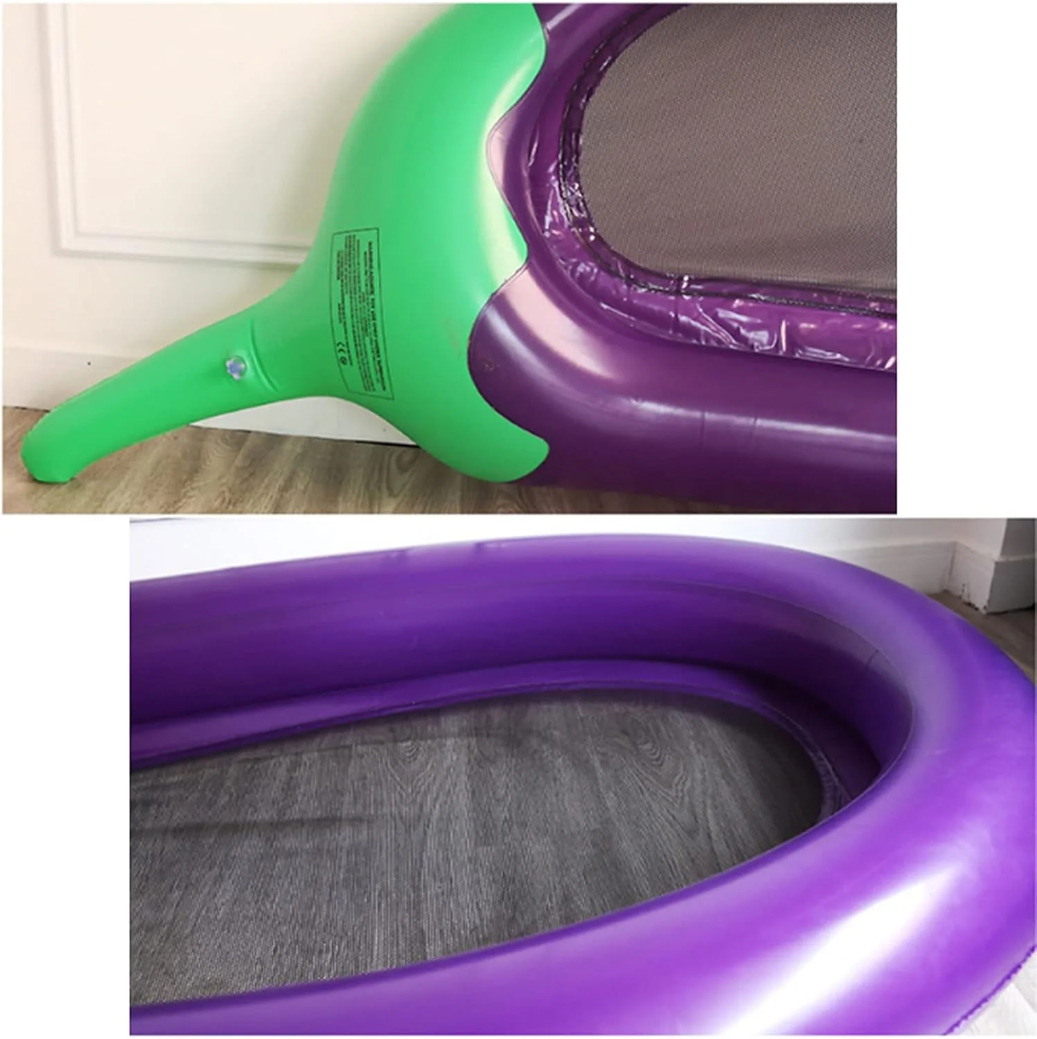 تخت آفتاب گیر بادی طرح بادمجان، تشک بادی شناور، تخت شناور استخر، صندلی شناور برای مهمانی های ساحلی، تخت آفتاب گیر بادی برای بزرگسالان