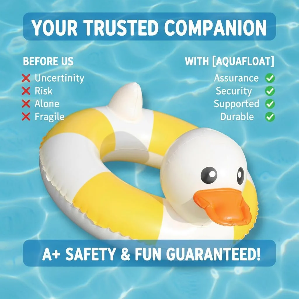 حلقه شنا بادی طرح اردک - شناور بادی اردک برای کودکان | آموزش شنای استخر کودکان نوپا با پشتیبانی از کمر ایمن | حلقه شنای طرح اردک زیبا برای تفریح در ساحل و مهمانی استخر حلقه شنا بادی طرح اردک - شناور بادی اردک برای کودکان | آموزش شنای استخر کودکان نوپا با پشتیبانی از کمر ایمن | حلقه شنای طرح اردک زیبا برای تفریح در ساحل و مهمانی استخر