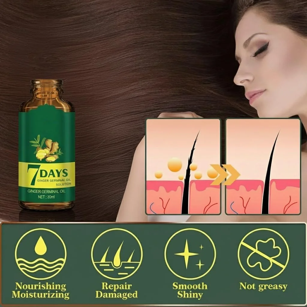 سرم رشد مو زنجبیلی NALACAL برای ماساژ پوست سر، سرم ضخیم کننده مو برای موهای نازک/کم پشت/ترمیم کننده فولیکول های مو، درمان ضد ریزش مو برای مردان و زنان، 30 میلی لیتر - 2 عدد سرم رشد مو زنجبیلی NALACAL برای ماساژ پوست سر، سرم ضخیم کننده مو برای موهای نازک/کم پشت/ترمیم کننده فولیکول های مو، درمان ضد ریزش مو برای مردان و زنان، 30 میلی لیتر - 2 عدد