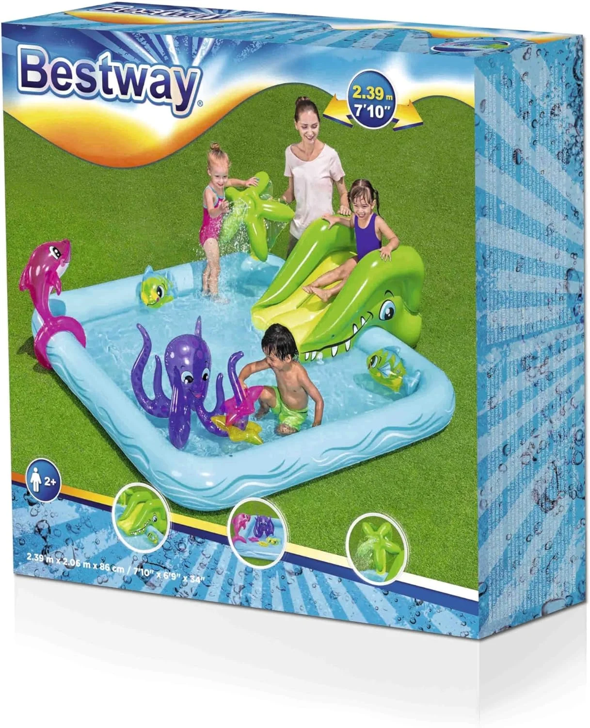 مرکز بازی بادی آکواریوم فانتزی بست وی مدل BWAY FANTASTIC AQUA239X206X86 مرکز بازی بادی آکواریوم فانتزی بست وی مدل BWAY FANTASTIC AQUA239X206X86