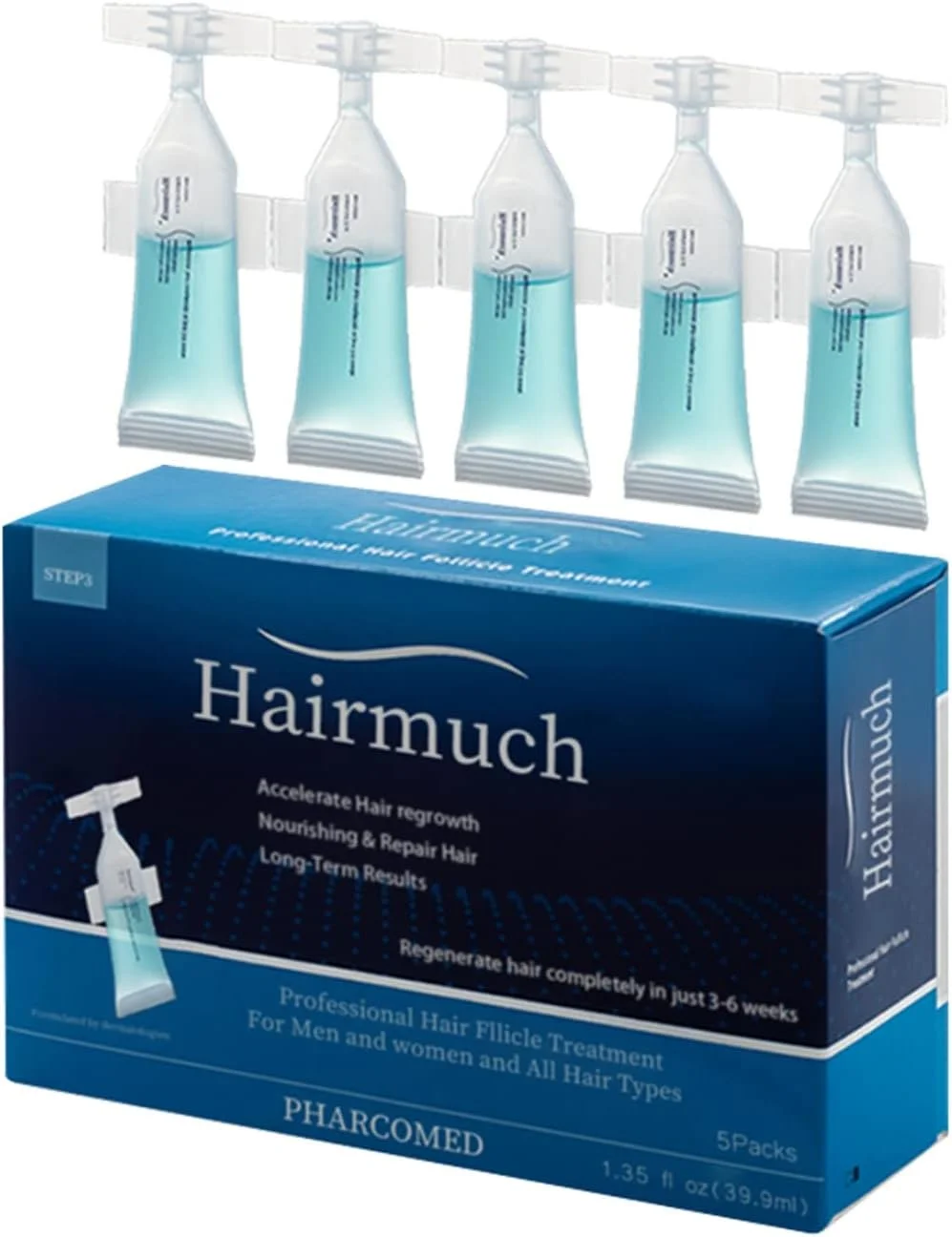 لوسیون سرم آمپول رشد مو NLLNT، آمپول های درمان سرم ضد ریزش مو، درمان سرم احیا کننده مو 5 عدد/مجموعه