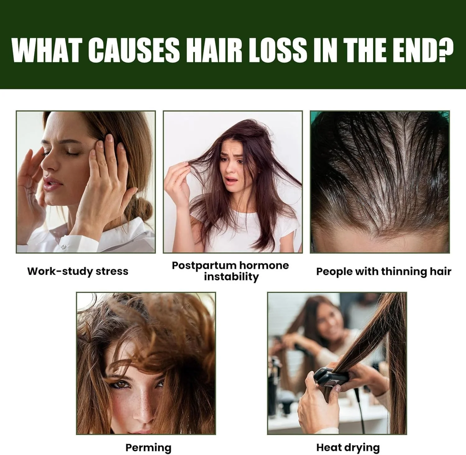 اسپری رشد مو، سرم رشد مو برای رشد مجدد مو، اسپری ضخیم کننده و مراقبت از موی سر، ترمیم، درمان ضد ریزش مو برای زنان و مردان (100 میلی لیتر)