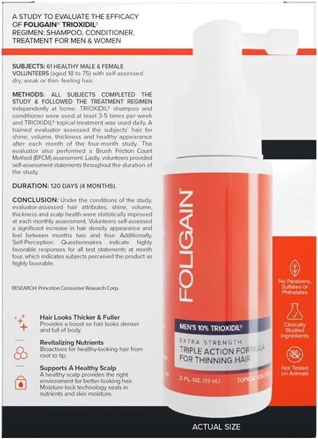 محلول فولیگن درمان فشرده برای موهای نازک - آقایان 59 میلی لیتر