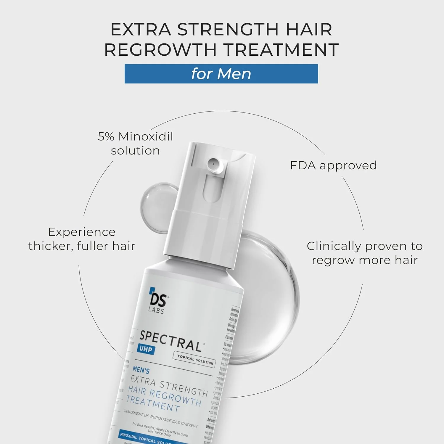 سرم افزایش تراکم موی آقایان DS Labs Spectral.UHP حاوی 5% ماینوکسیدیل - فرمول موضعی با قدرت فوق العاده برای موهایی با ظاهر ضخیم تر، هدف قرار دادن نازک شدن در ناحیه تاج سر، با فناوری نانوزوم، 60 میلی لیتر (بسته 3 عددی) سرم افزایش تراکم موی آقایان DS Labs Spectral.UHP حاوی 5% ماینوکسیدیل - فرمول موضعی با قدرت فوق العاده برای موهایی با ظاهر ضخیم تر، هدف قرار دادن نازک شدن در ناحیه تاج سر، با فناوری نانوزوم، 60 میلی لیتر (بسته 3 عددی)