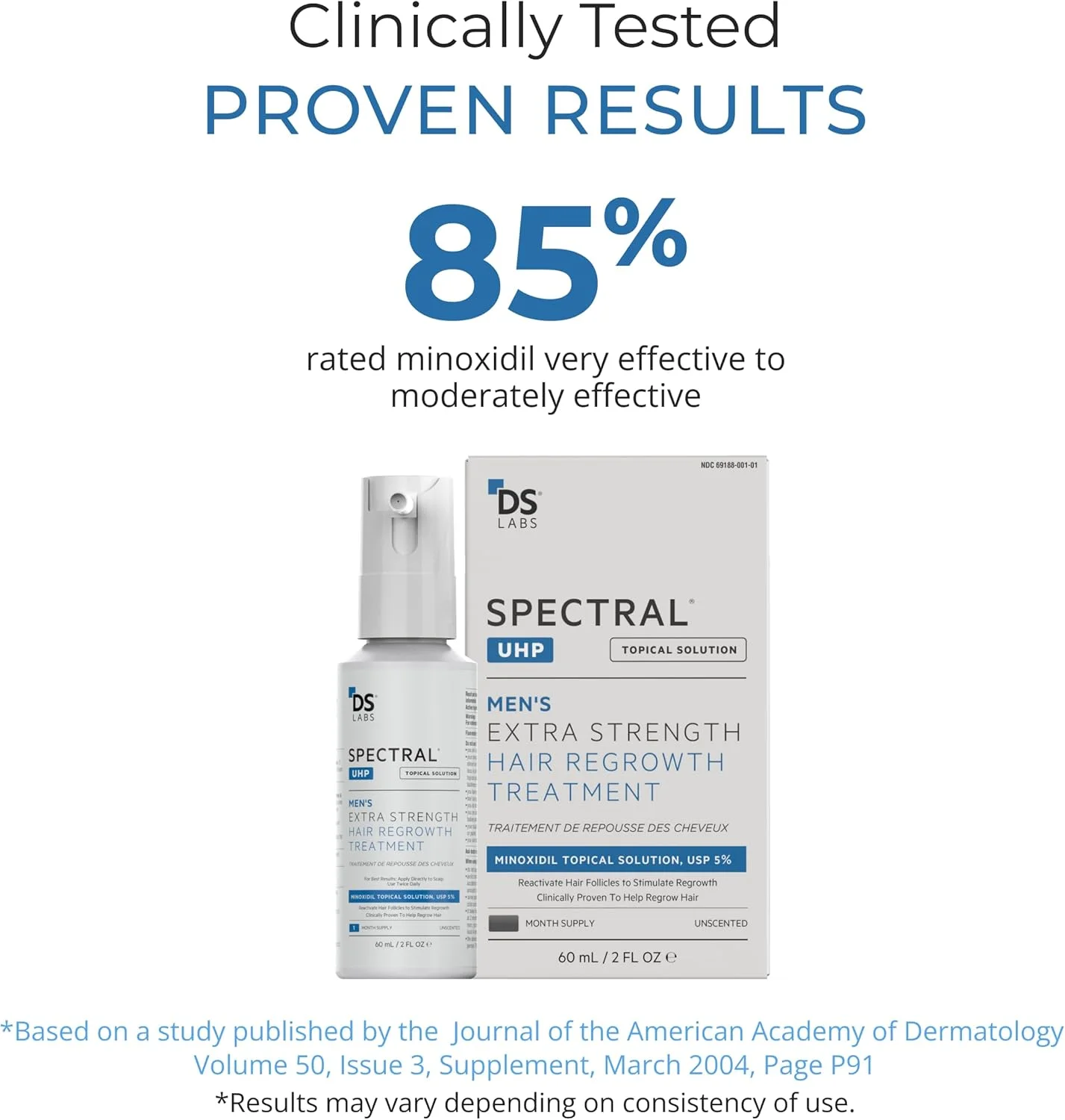 سرم افزایش تراکم موی آقایان DS Labs Spectral.UHP حاوی 5% ماینوکسیدیل - فرمول موضعی با قدرت فوق العاده برای موهایی با ظاهر ضخیم تر، هدف قرار دادن نازک شدن در ناحیه تاج سر، با فناوری نانوزوم، 60 میلی لیتر (بسته 3 عددی) سرم افزایش تراکم موی آقایان DS Labs Spectral.UHP حاوی 5% ماینوکسیدیل - فرمول موضعی با قدرت فوق العاده برای موهایی با ظاهر ضخیم تر، هدف قرار دادن نازک شدن در ناحیه تاج سر، با فناوری نانوزوم، 60 میلی لیتر (بسته 3 عددی)