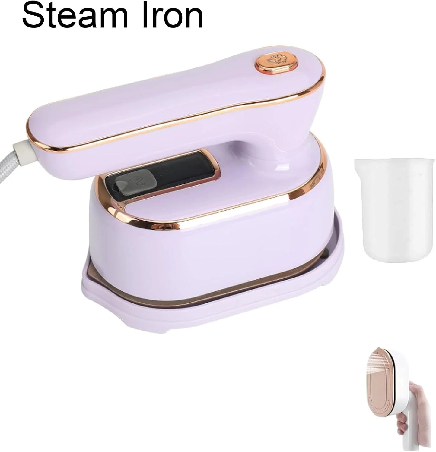 اتو بخار ویی‌شاپ Vlrbfl، اتو ویی‌شاپ، اتو چرخشی لباس ویی‌شاپ، اتو برقی کوچک دستی قابل حمل، اتو شارژی برای خانه و مسافرت (سبز)