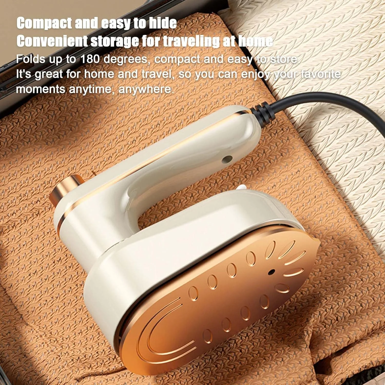 اتو بخار مسافرتی | اتو بخار لباس قابل حمل - اتو پارچه موثر با طراحی قابل استفاده مجدد برای مصارف خانگی، منزل، مسافرت، لباس، ملحفه، پتو و خوابگاه اتو بخار مسافرتی | اتو بخار لباس قابل حمل - اتو پارچه موثر با طراحی قابل استفاده مجدد برای مصارف خانگی، منزل، مسافرت، لباس، ملحفه، پتو و خوابگاه