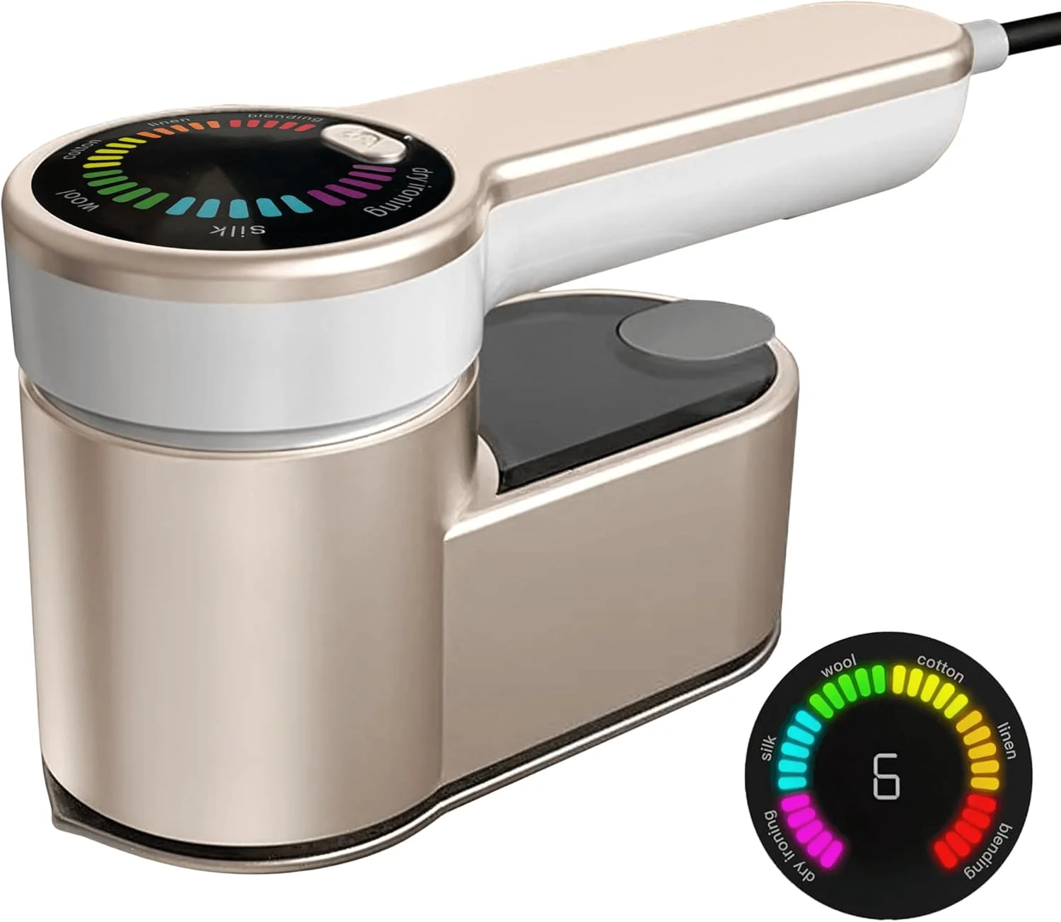 بخارگر مسافرتی لباس - اتو بخار دستی قابل حمل با نمایشگر LED - بخارگر جمع و جور، سبک و با گرم شدن سریع