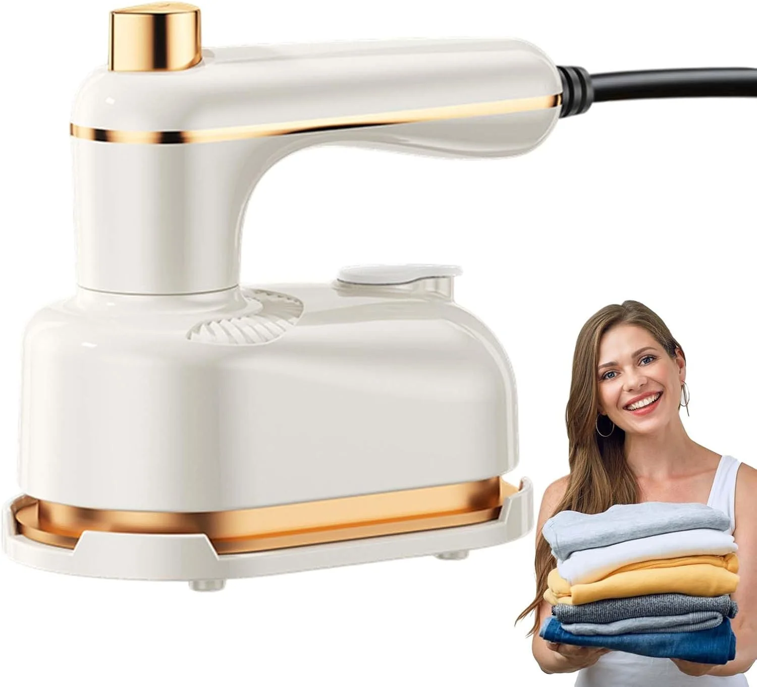 اتو بخار مسافرتی، بخارگرهای دستی تاشو - ماشین اتو دستی موثر و قابل استفاده مجدد برای لحاف، پیراهن، ملحفه های خوابگاه منزل