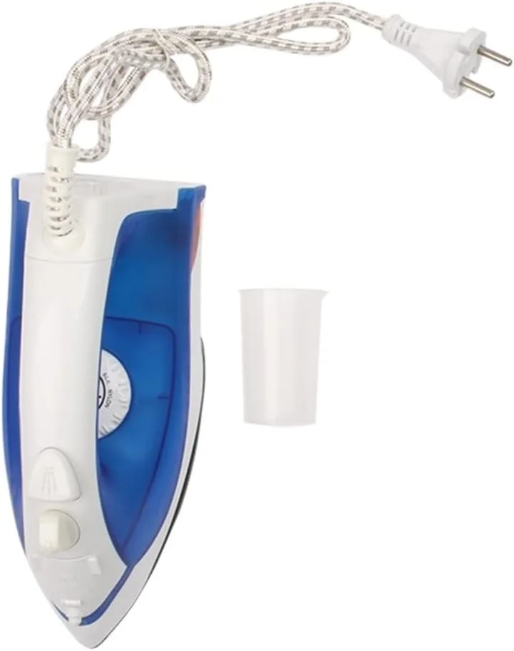 بخارگر دستی تیستیک، اتو بخار کوچک برقی لباس، برس اتو، اتو بخار مسافرتی دستی، برس تمیز کننده پارچه و لباس (رنگ: آبی)
