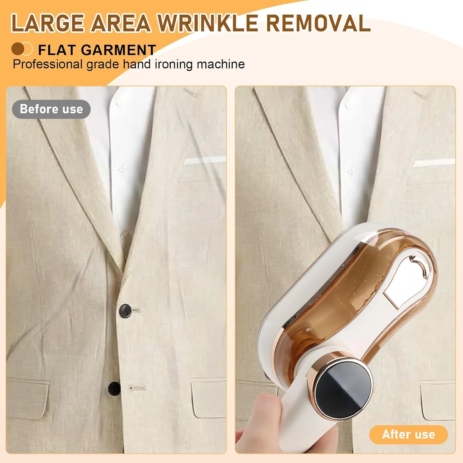 بخارگر لباس TERRIFI، بخارگر مسافرتی تاشو دستی 1200 وات، اتو بخار کوچک، گرم شدن سریع، بخارگر قابل حمل لباس برای خانه و مسافرت، مخزن آب 180 میلی لیتری، سفید بخارگر لباس TERRIFI، بخارگر مسافرتی تاشو دستی 1200 وات، اتو بخار کوچک، گرم شدن سریع، بخارگر قابل حمل لباس برای خانه و مسافرت، مخزن آب 180 میلی لیتری، سفید