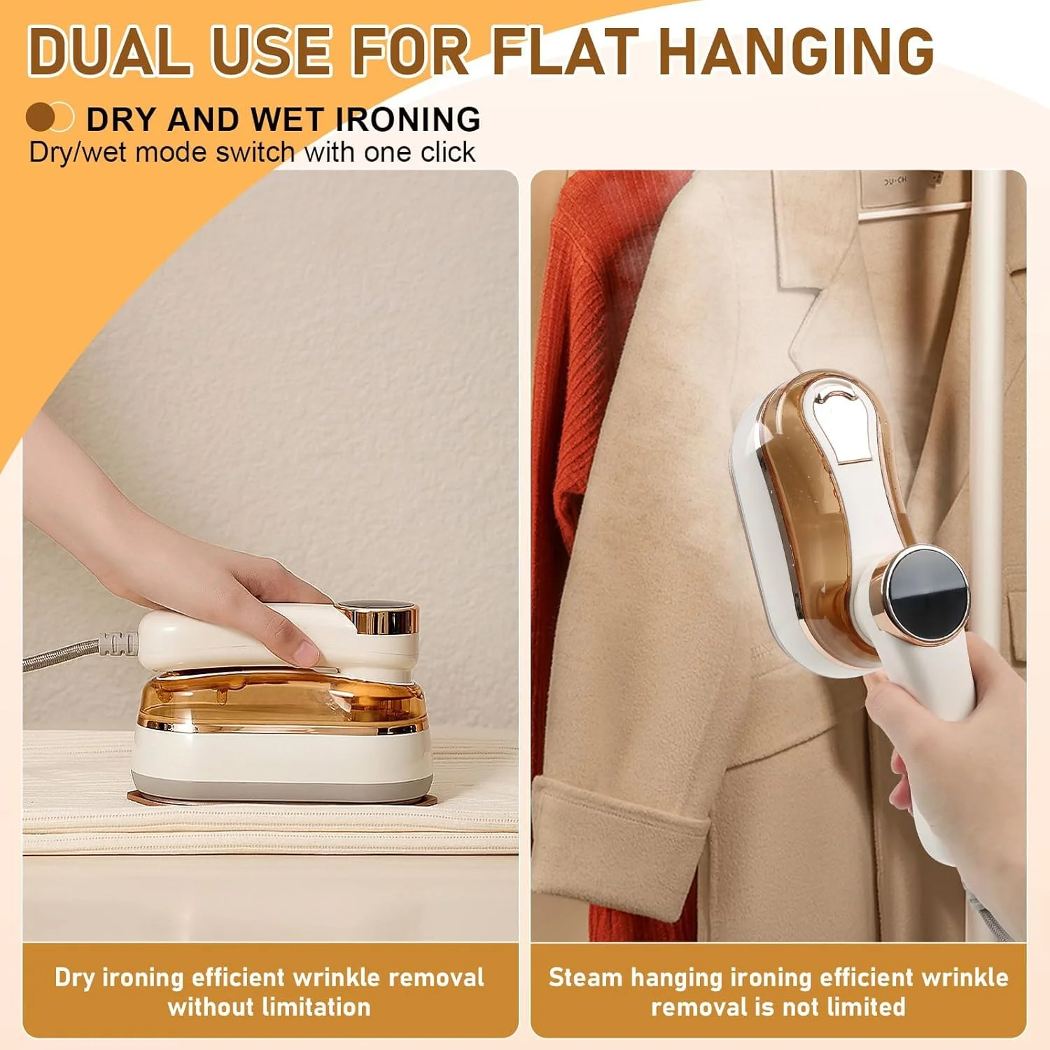 بخارگر لباس TERRIFI، بخارگر مسافرتی تاشو دستی 1200 وات، اتو بخار کوچک، گرم شدن سریع، بخارگر قابل حمل لباس برای خانه و مسافرت، مخزن آب 180 میلی لیتری، سفید بخارگر لباس TERRIFI، بخارگر مسافرتی تاشو دستی 1200 وات، اتو بخار کوچک، گرم شدن سریع، بخارگر قابل حمل لباس برای خانه و مسافرت، مخزن آب 180 میلی لیتری، سفید