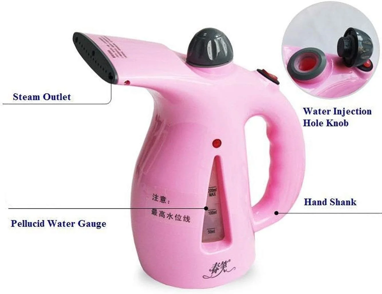 بخارگر لباس T TOPLINE، بخارگر پارچه قابل حمل برای لباس، بخارگر صورت، اتو بخار مسافرتی دوگانه قابل حمل