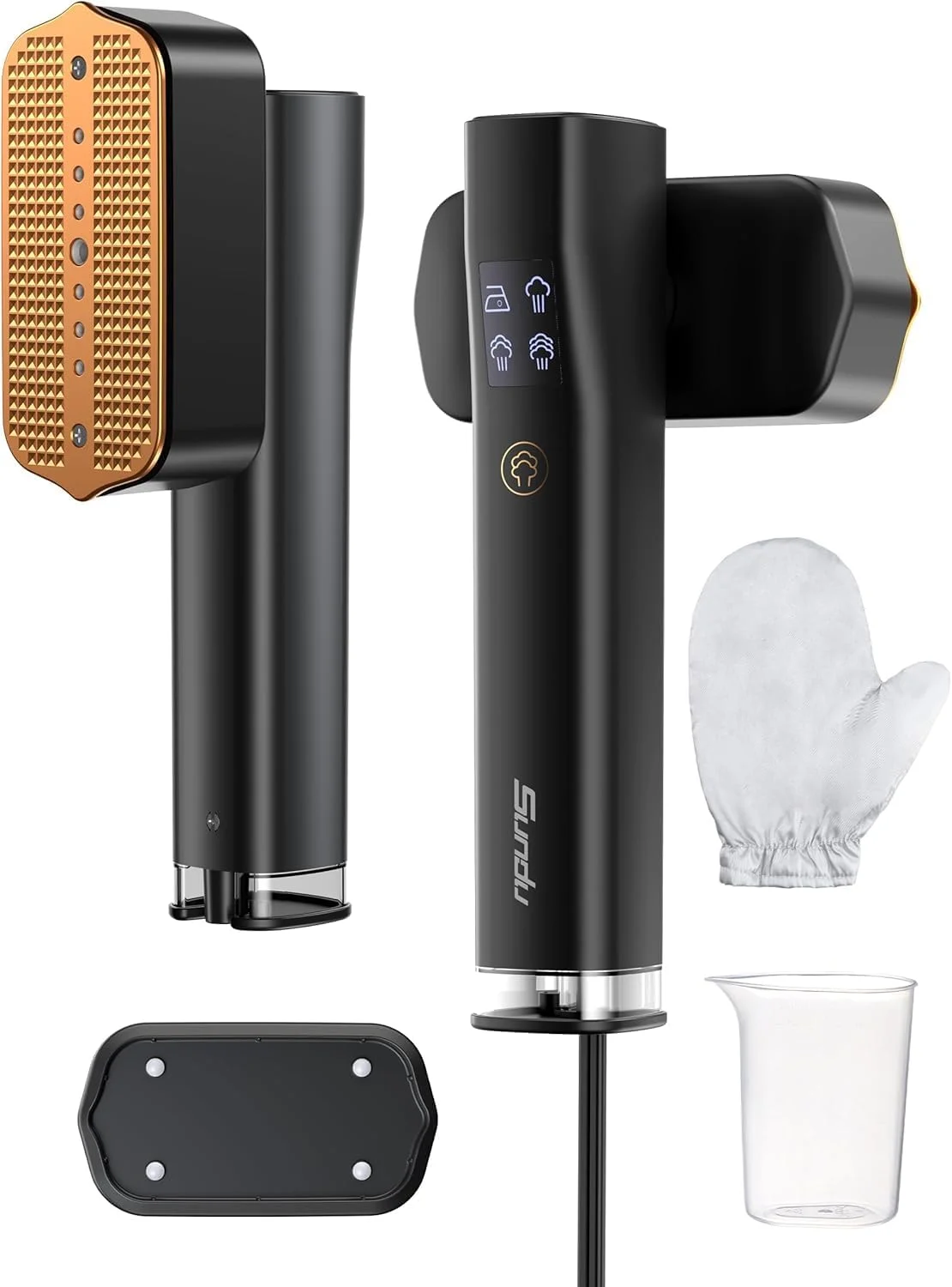 بخارگر لباس، بخارگر و اتو مسافرتی قابل حمل Skade، 2 در 1، گرم شدن سریع در 15 ثانیه، مخزن آب 100 میلی لیتری، دستکش، 20 دقیقه اتوکشی مداوم برای مسافرت و خانه