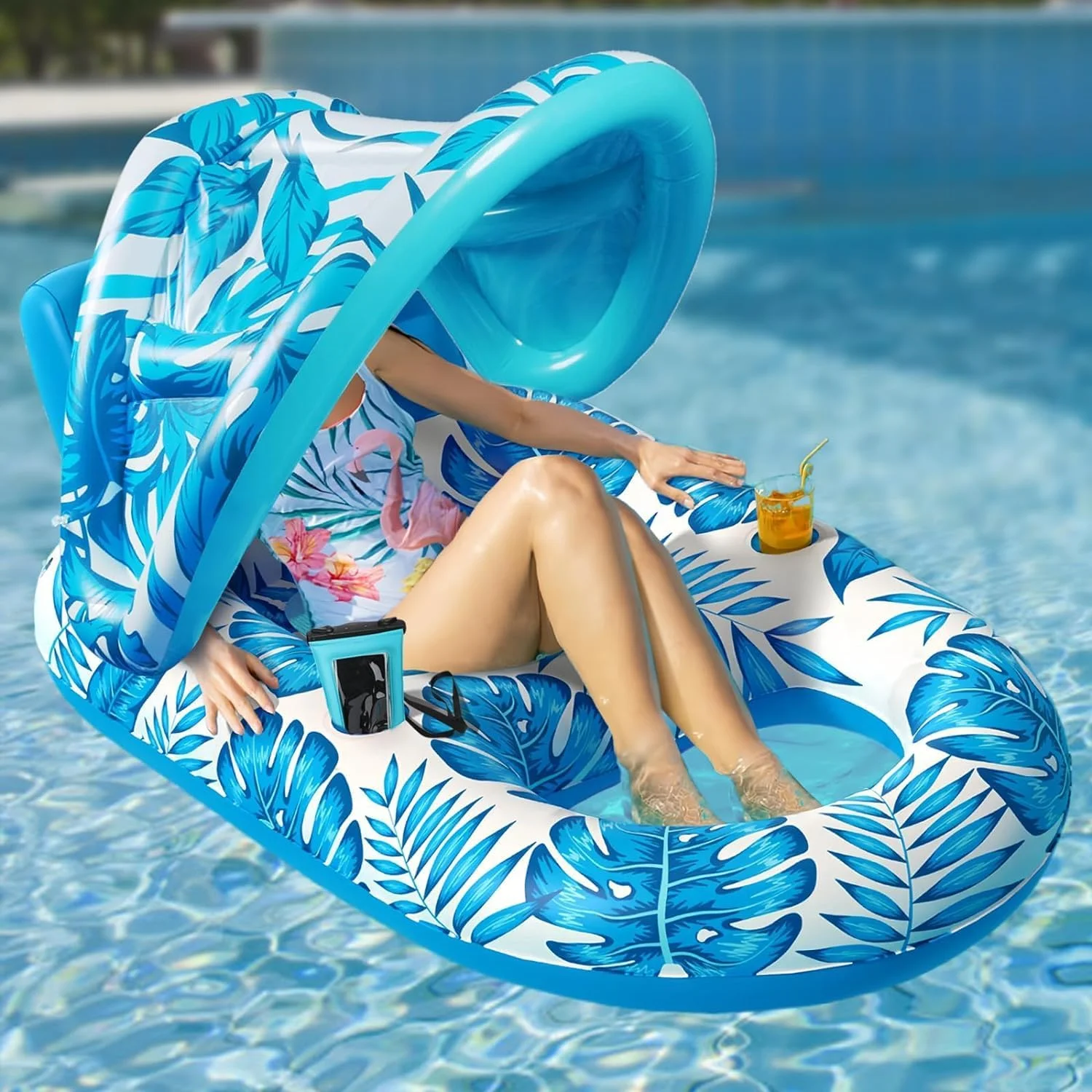 تخت بادی شناور استخر، تشک بادی شناور استخر بزرگسالان، تخت شناور آفتاب گرفتن، شناور آب خنک برای استخر شنا دریاچه شناور اسباب بازی مهمانی ساحلی استخر