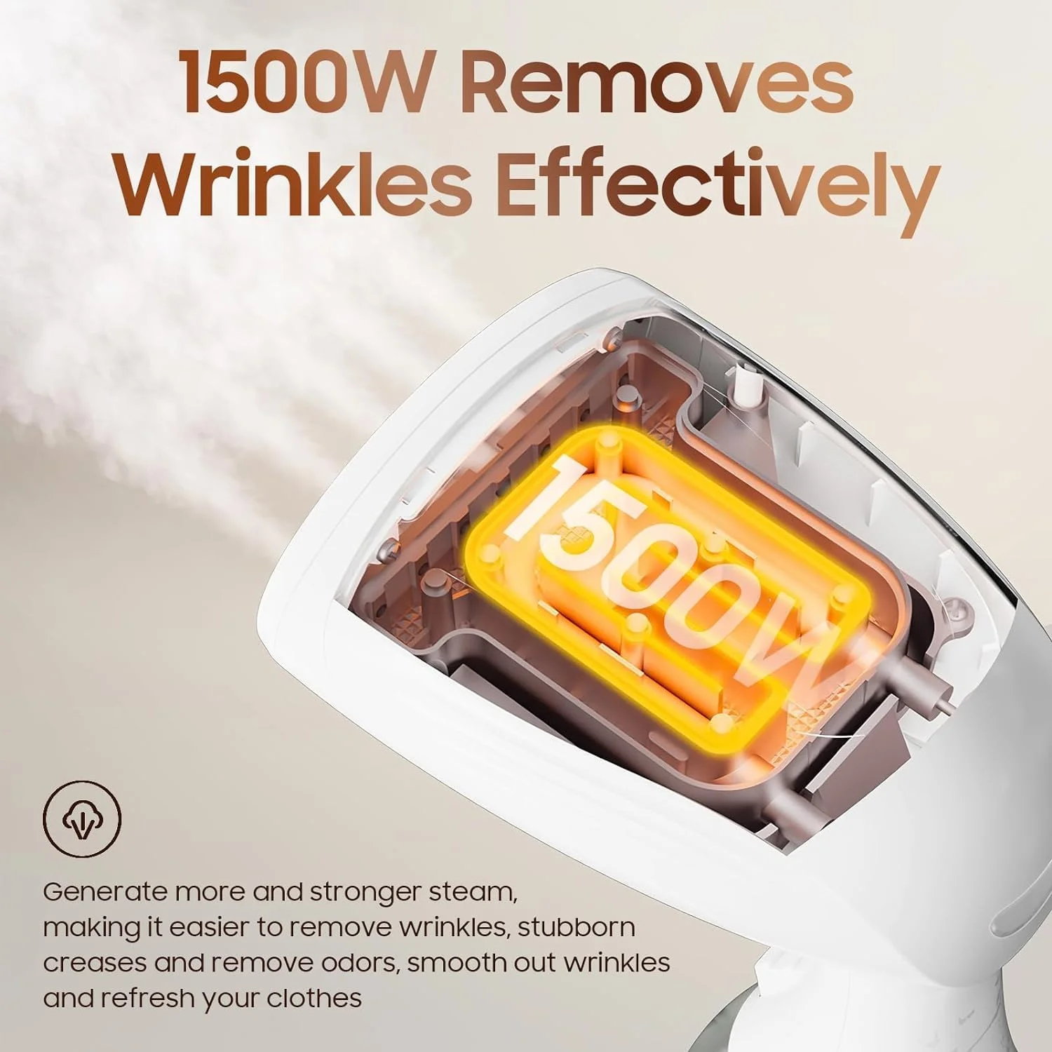 بخارگر لباس Sunfee، بخارگر دستی لباس 1500 وات 300 میلی لیتر بخار مسافرتی عمودی قوی اتو قطع خودکار قدرتمند برای خانه، دفتر و مسافرت