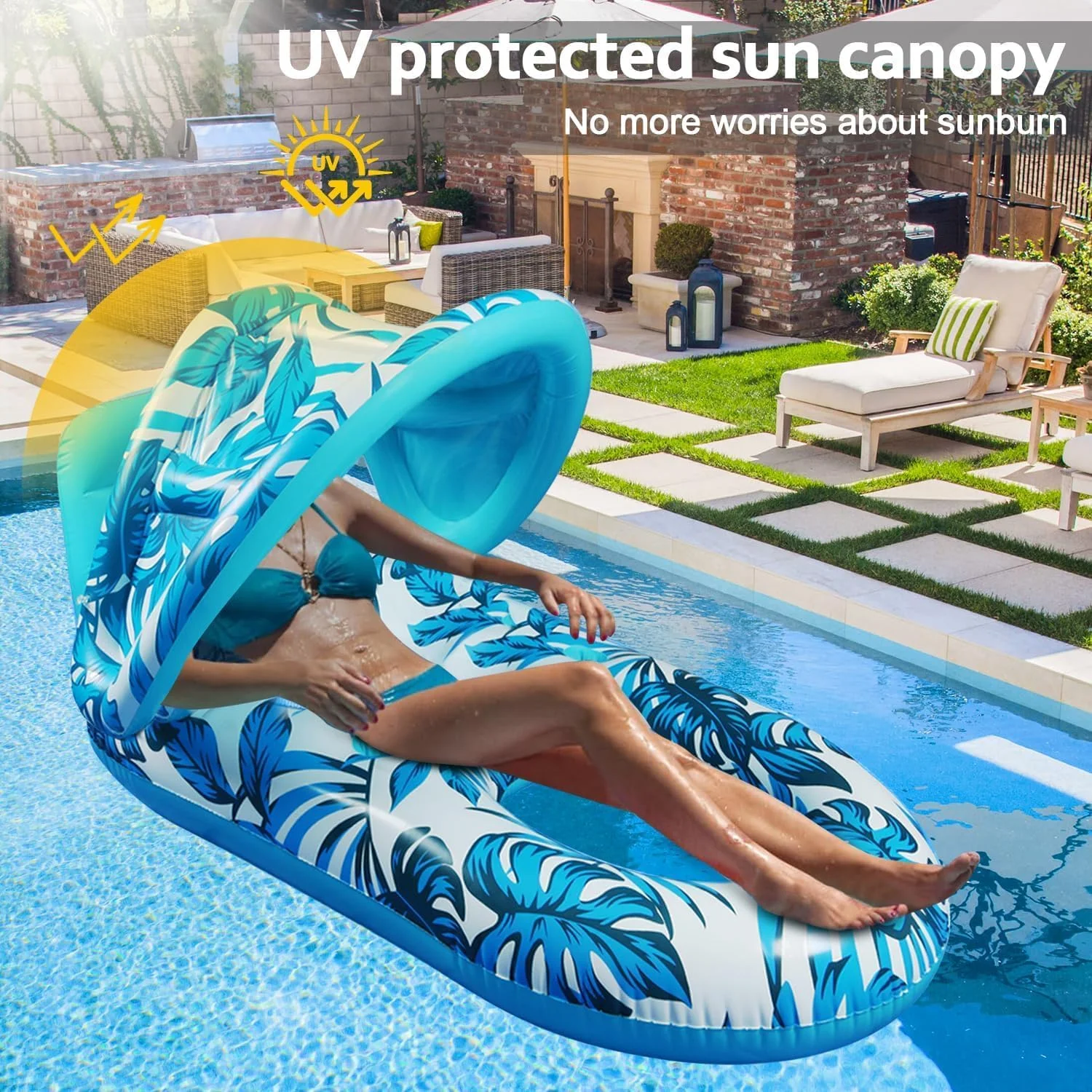 تخت بادی شناور استخر، تشک بادی شناور استخر بزرگسالان، تخت شناور آفتاب گرفتن، شناور آب خنک برای استخر شنا دریاچه شناور اسباب بازی مهمانی ساحلی استخر