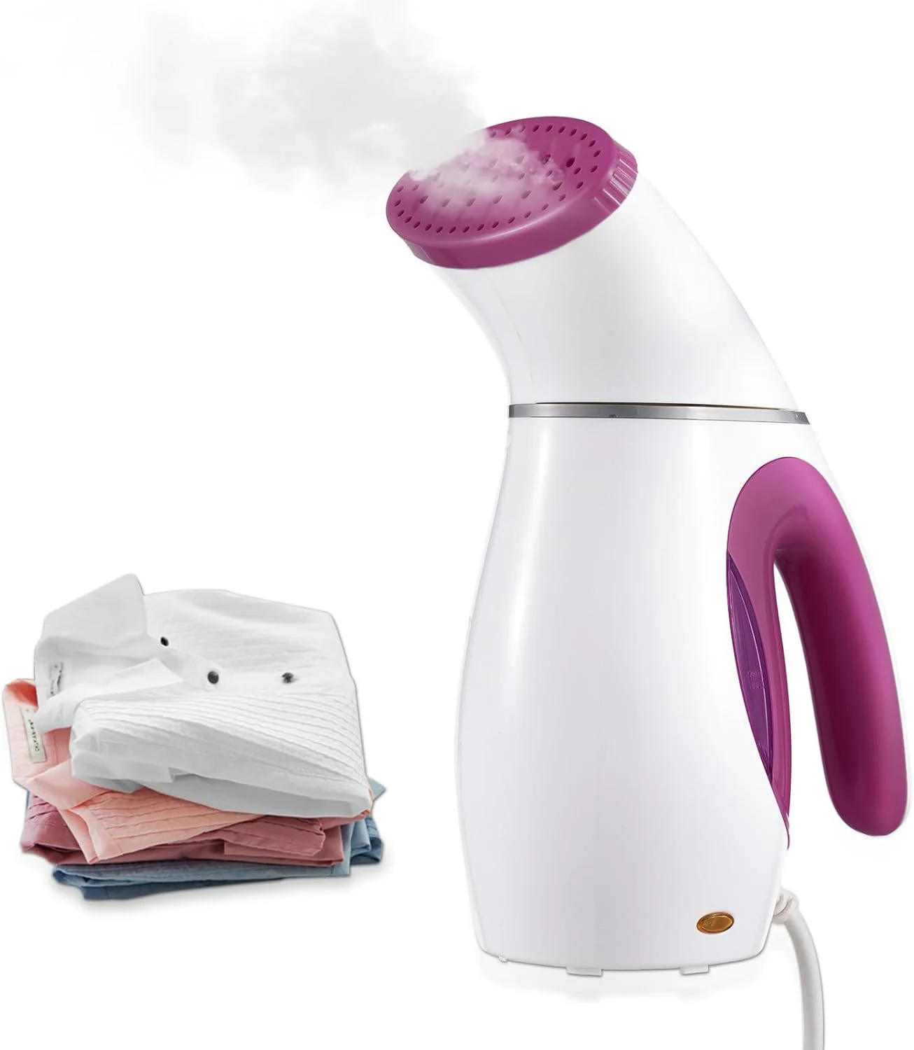 بخارگر لباس 800 واتی دستی با مخزن آب بزرگ 200 میلی لیتری، گرم شدن سریع، نفوذ قوی، اتو بخار قابل حمل از بین برنده چروک، مناسب برای لباس ها و پارچه ها برای مسافرت