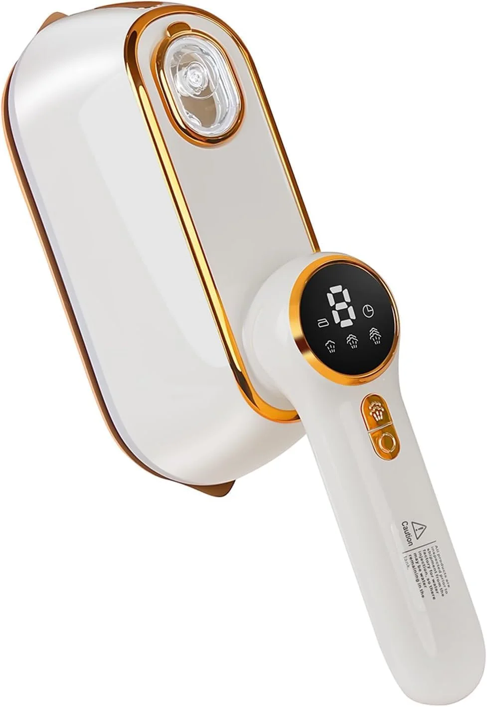 اتو بخار مسافرتی لباس، اتو بخار دستی 1200 واتی با صفحه نمایش LCD، گرمایش سریع 10 ثانیه ای، 4 حالت، دسته چرخان 180 درجه، از بین برنده چروک لباس 2 در 1 برای مسافرت در منزل، دوشاخه UK