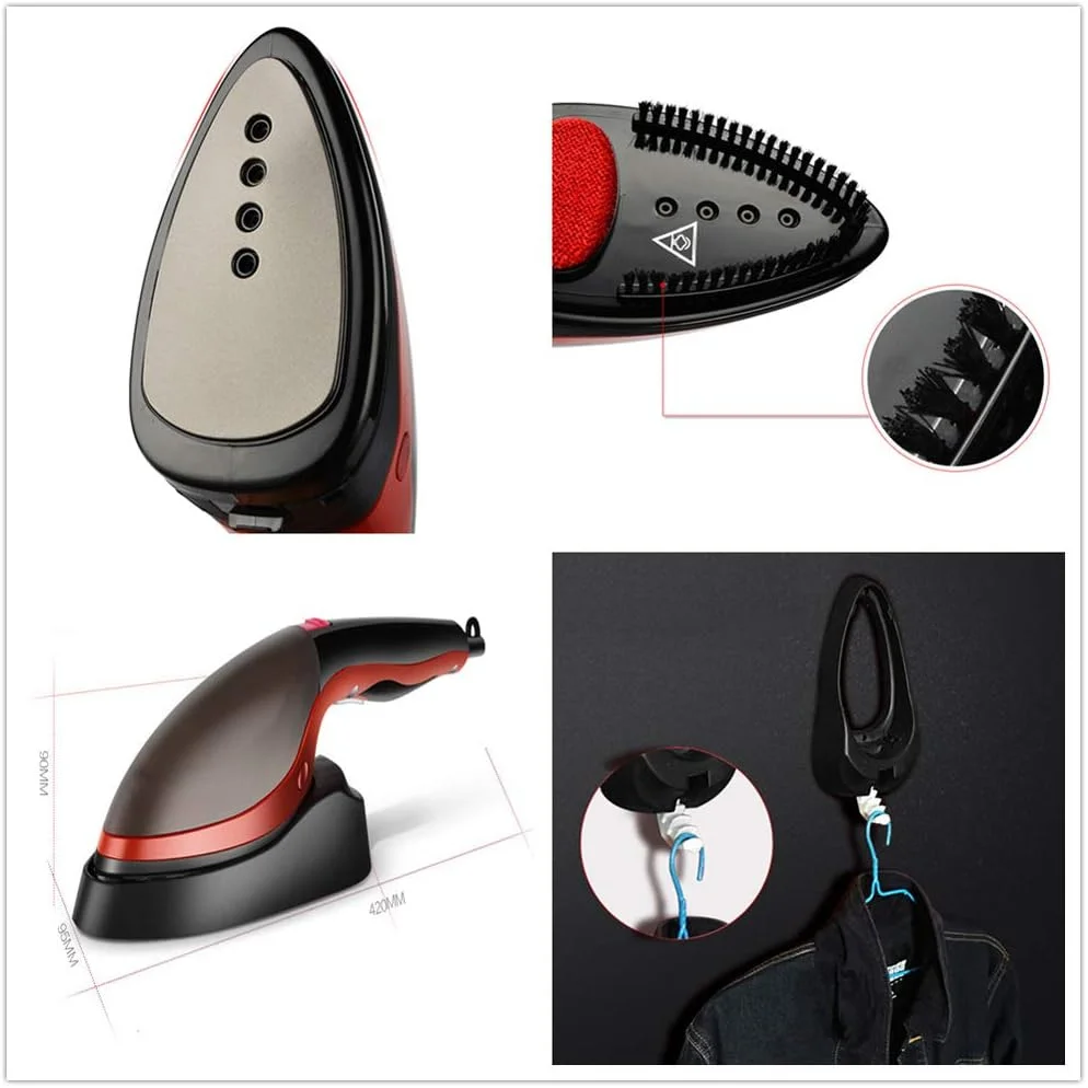 بخارگر دستی لباس Rziioo، اتو بخارگر قابل حمل برای لباس، مناسب برای مسافرت/منزل