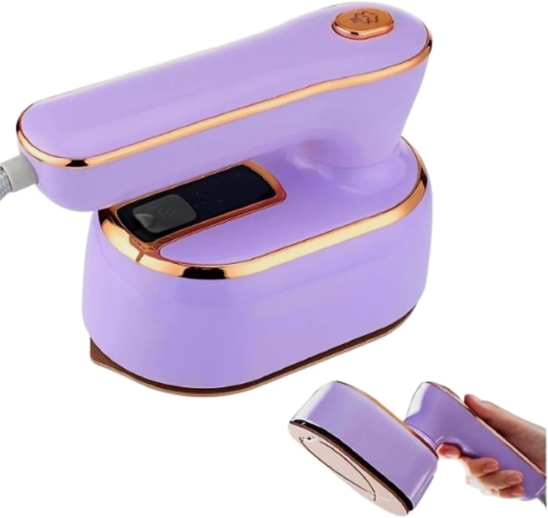 اتو بخار مسافرتی کوچک، اتو بخار دستی مینی، پشتیبانی از اتوکشی خشک و مرطوب برای مسافرت و منزل، با گرم شدن سریع در 30 ثانیه، اتو بخار چرخشی 180 درجه