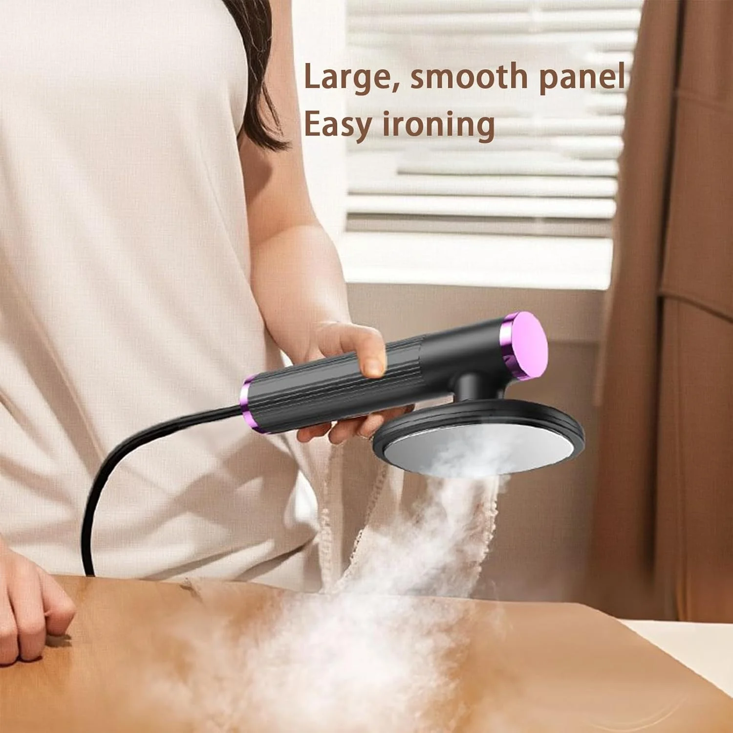 بخارگر دستی لباس - اتو بخار قابل حمل برای لباس، دستگاه دو حالته قابل حمل برای پیراهن، لباس، پرده، خوابگاه، مسافرت، دانشگاه