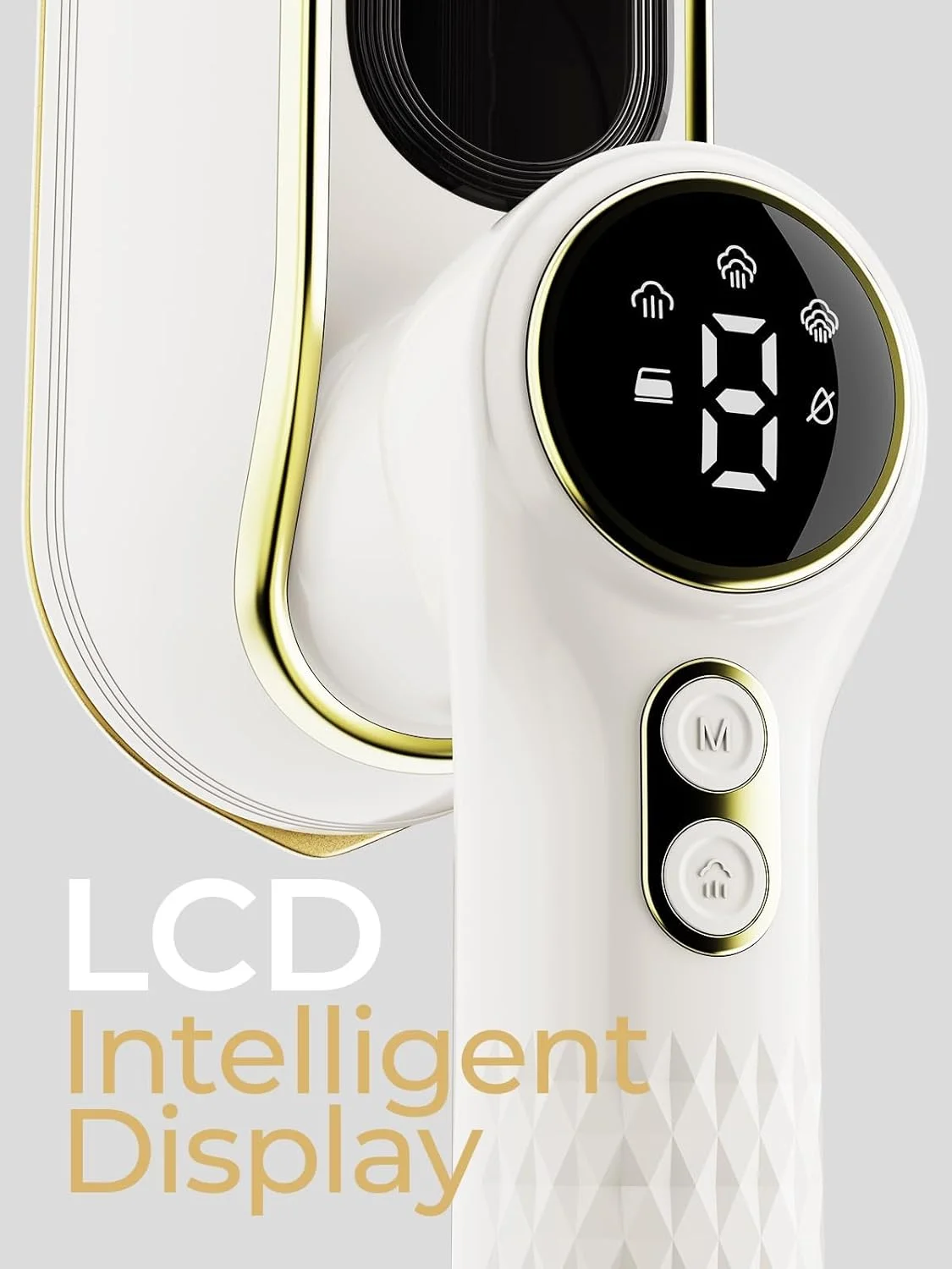 بخارگر مسافرتی قابل حمل، بخارگر دستی کوچک 1200 واتی برای لباس، 4 حالت با صفحه نمایش LCD، از بین برنده قوی چروک برای خانه و مسافرت، مخزن آب 150 میلی لیتری، گرم شدن سریع 10 ثانیه ای، دسته چرخان 180 درجه