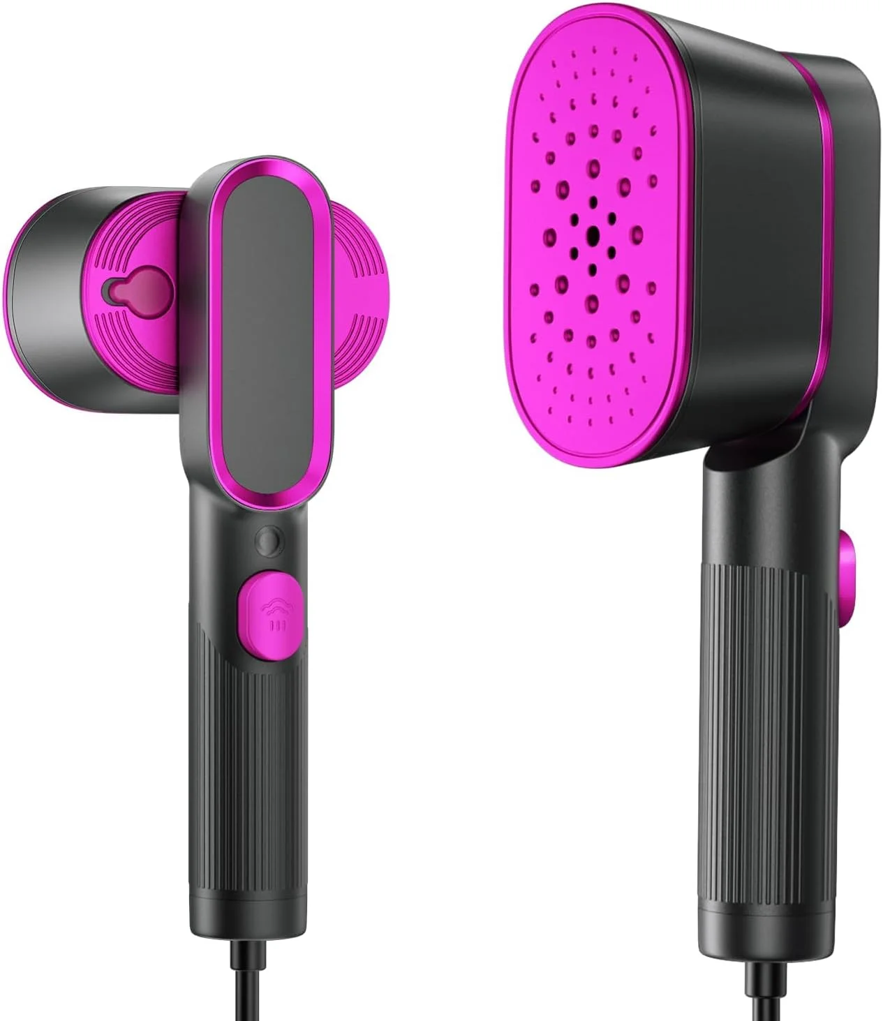 بخارگر دستی قابل حمل لباس - بخار تک اسپری 1000 واتی، اتو بخار دوکاره از بین برنده چین و چروک پارچه، گرم شدن سریع 20 ثانیه ای، اتو بخار برای هر نوع پارچه و لباسی مناسب برای منزل