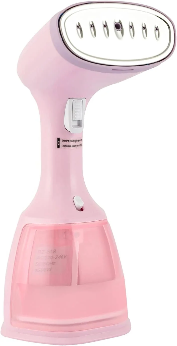 بخارگر لباس اونا، بخارگر دستی قابل حمل 1500 واتی با 3 حالت بخار و مخزن آب جداشدنی بزرگ 350 میلی لیتری، صاف کننده بخار برای خانه، محل کار و مسافرت