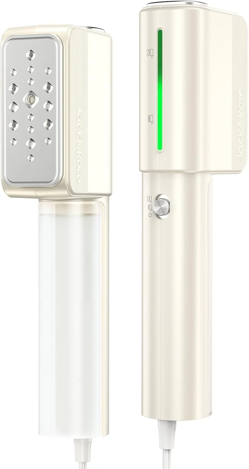 بخارگر لباس مسافرتی جک اند رز، بخارگر قابل حمل دو ولتاژ 110-220 ولت، بخار فشار قوی، بخارگر کوچک مسافرتی لباس، اتو بخار، صفحه حرارتی سرامیکی بزرگ، برای مسافرت های جهانی و اروپا