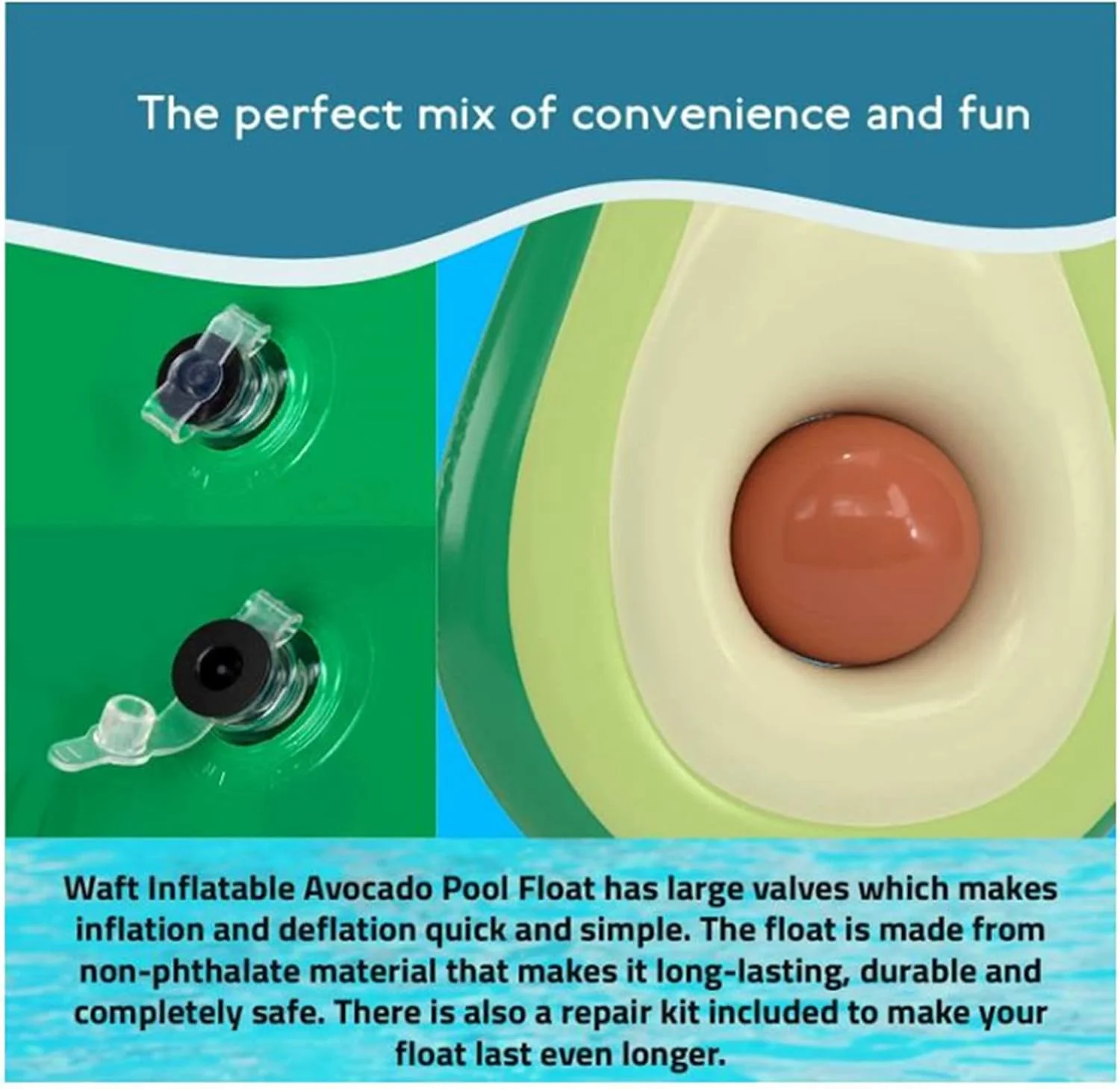 تخت بادی طرح آووکادو AM ANNA به همراه توپ - مناسب تفریحات آبی، استخر، دریا و مهمانی های تابستانی - مناسب کودکان و بزرگسالان تخت بادی طرح آووکادو AM ANNA به همراه توپ - مناسب تفریحات آبی، استخر، دریا و مهمانی های تابستانی - مناسب کودکان و بزرگسالان