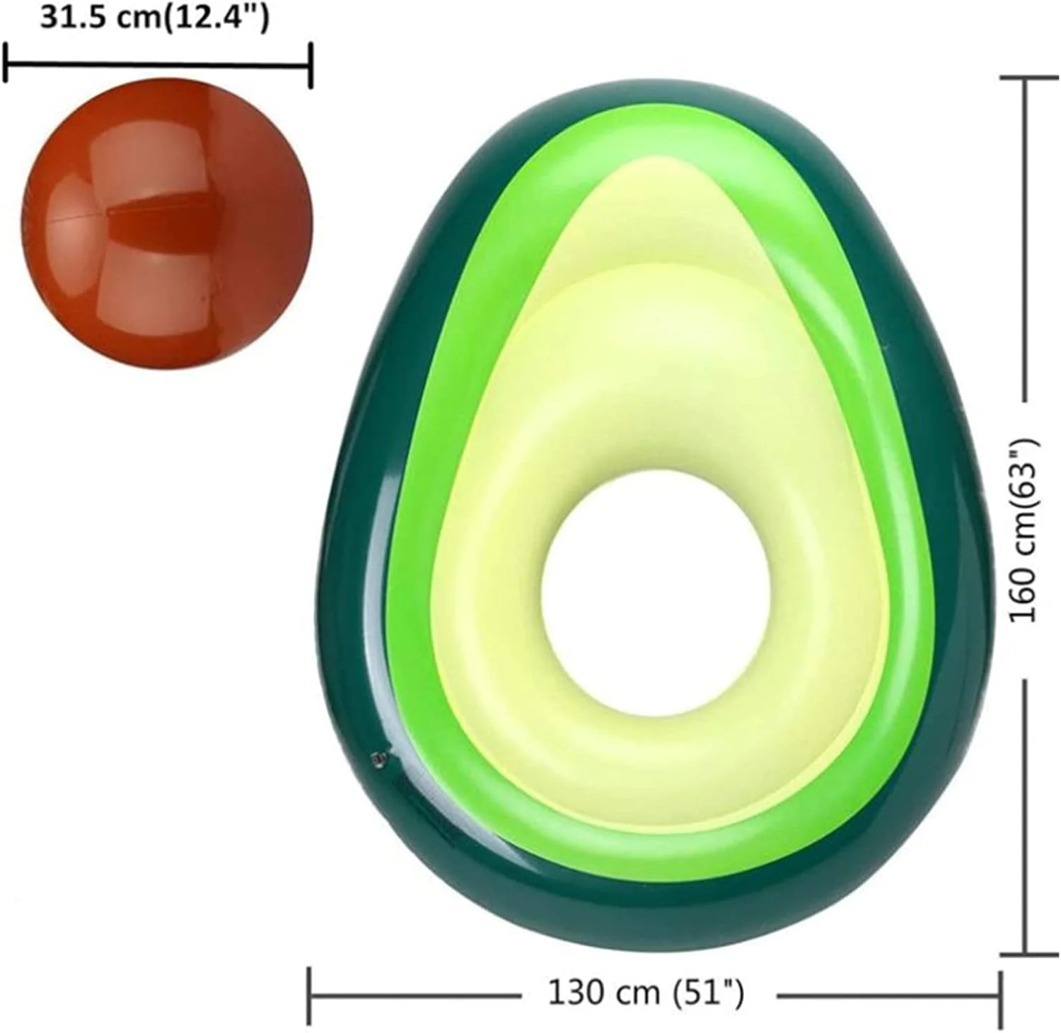 تخت بادی طرح آووکادو AM ANNA به همراه توپ - مناسب تفریحات آبی، استخر، دریا و مهمانی های تابستانی - مناسب کودکان و بزرگسالان تخت بادی طرح آووکادو AM ANNA به همراه توپ - مناسب تفریحات آبی، استخر، دریا و مهمانی های تابستانی - مناسب کودکان و بزرگسالان