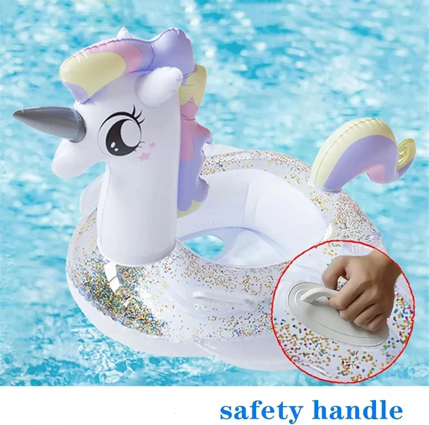 شناور بادی استخر کودک AM ANNA طرح اسب تک شاخ، مناسب کودکان 1 تا 4 سال، شناور بادی با دسته، اسباب بازی بادی استخر طرح اسب تک شاخ شناور بادی استخر کودک AM ANNA طرح اسب تک شاخ، مناسب کودکان 1 تا 4 سال، شناور بادی با دسته، اسباب بازی بادی استخر طرح اسب تک شاخ