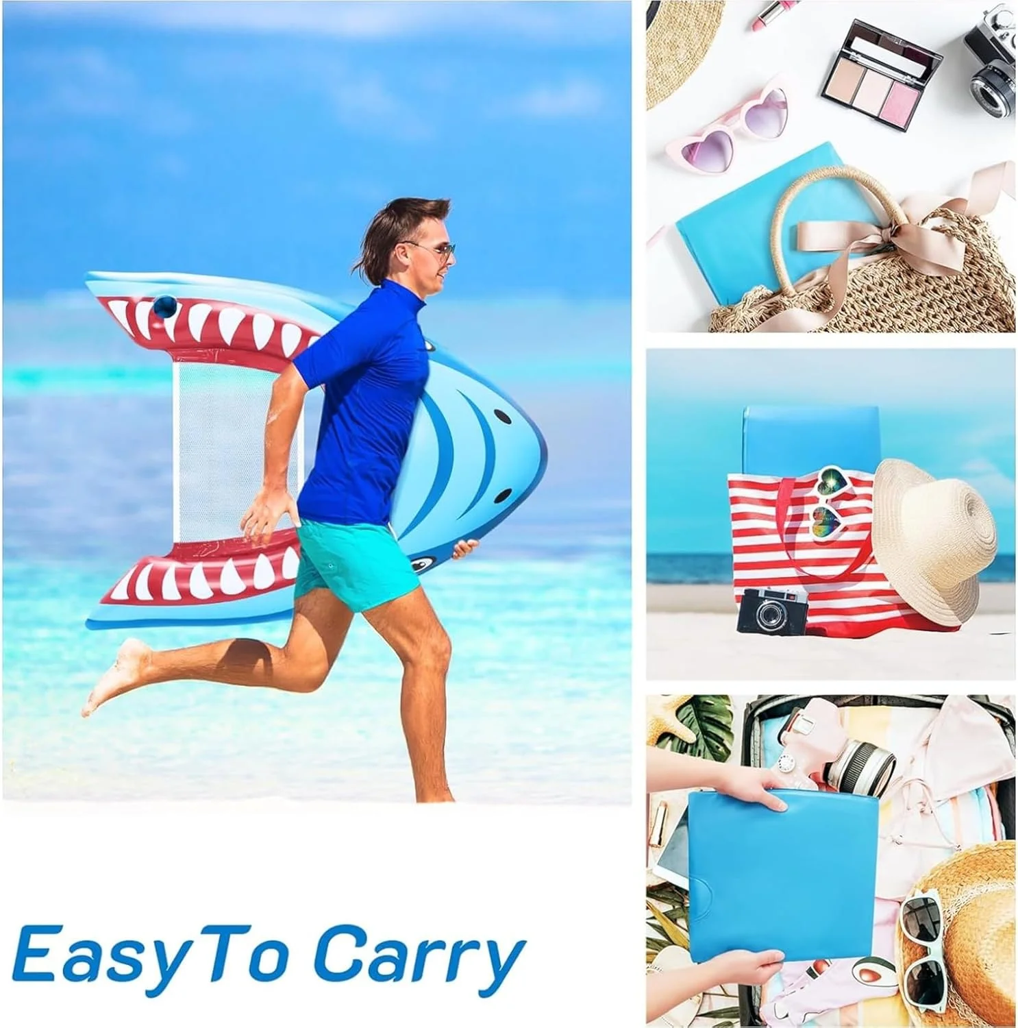 بسته 2 عددی شناور بادی استخر طرح کوسه AM ANNA، تخت شناور استخر سایز بزرگسال با جا لیوانی برای آب تنی در استخر، شناور بادی برای مهمانی و تفریحات آبی بزرگسالان بسته 2 عددی شناور بادی استخر طرح کوسه AM ANNA، تخت شناور استخر سایز بزرگسال با جا لیوانی برای آب تنی در استخر، شناور بادی برای مهمانی و تفریحات آبی بزرگسالان