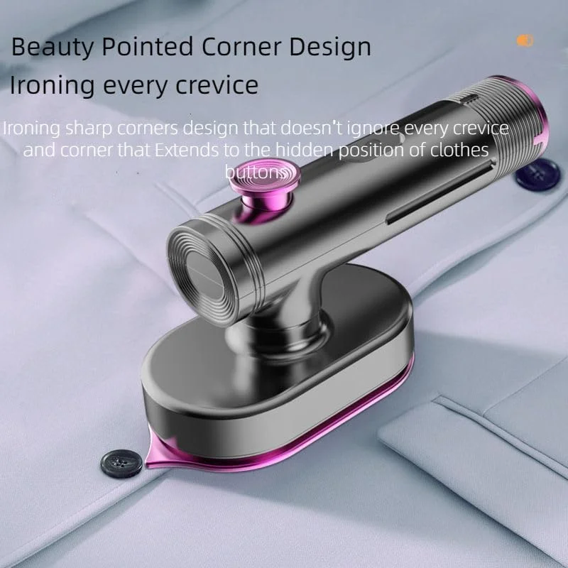 اتو بخار دستی، اتو بخار کوچک لباس، اتو بخار دستی قابل حمل با چرخش 90 درجه، اتو بخار مسافرتی کوچک برای خانه، خوابگاه، مسافرت در فضای باز، سفرهای کاری - سفید